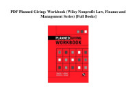 Planned giving workbook tahun 2002
